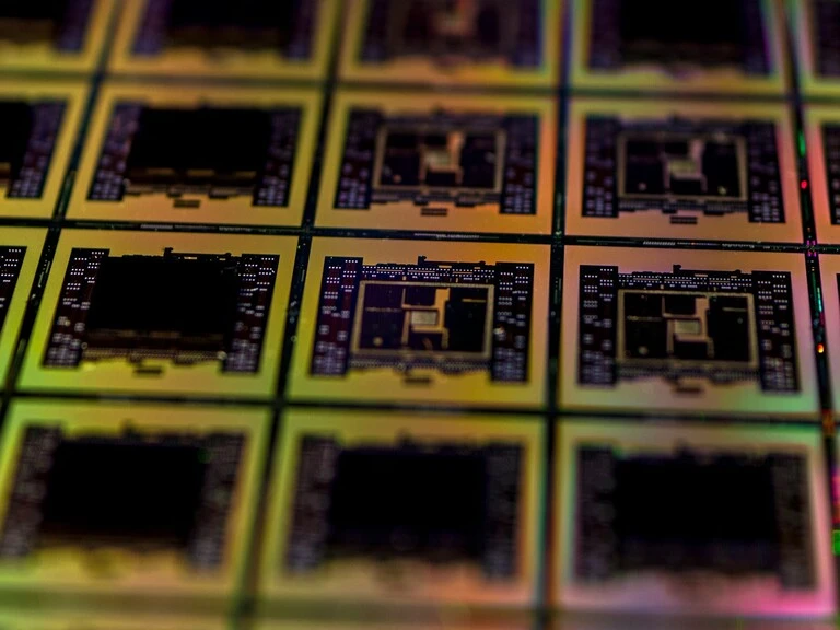 Close-up of semiconductor transistors - sample 2